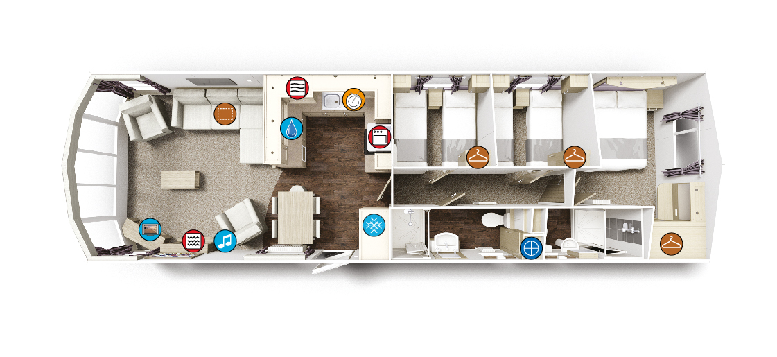 Willerby Aspen Floorplan