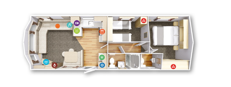 Willerby Rio Gold Floorplan