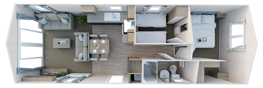 Willerby Parkstone (Malton) Floorplan