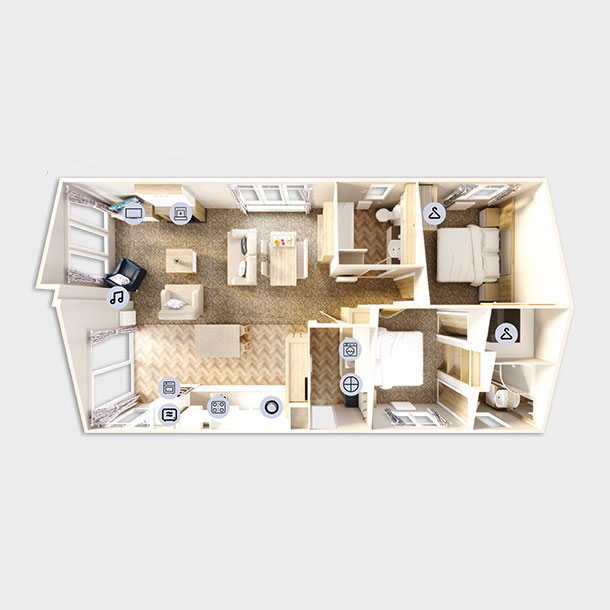 Willerby Pinehurst at Meadowview Lakes - open 12 months Floorplan