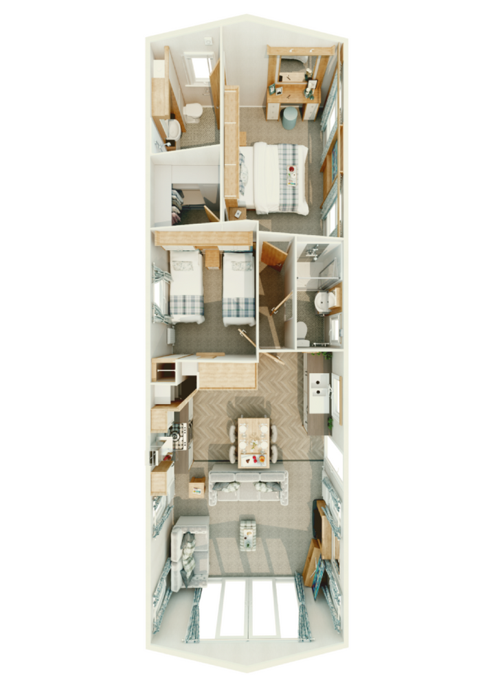 Willerby Dorchester Lodge EX DEMO Floorplan