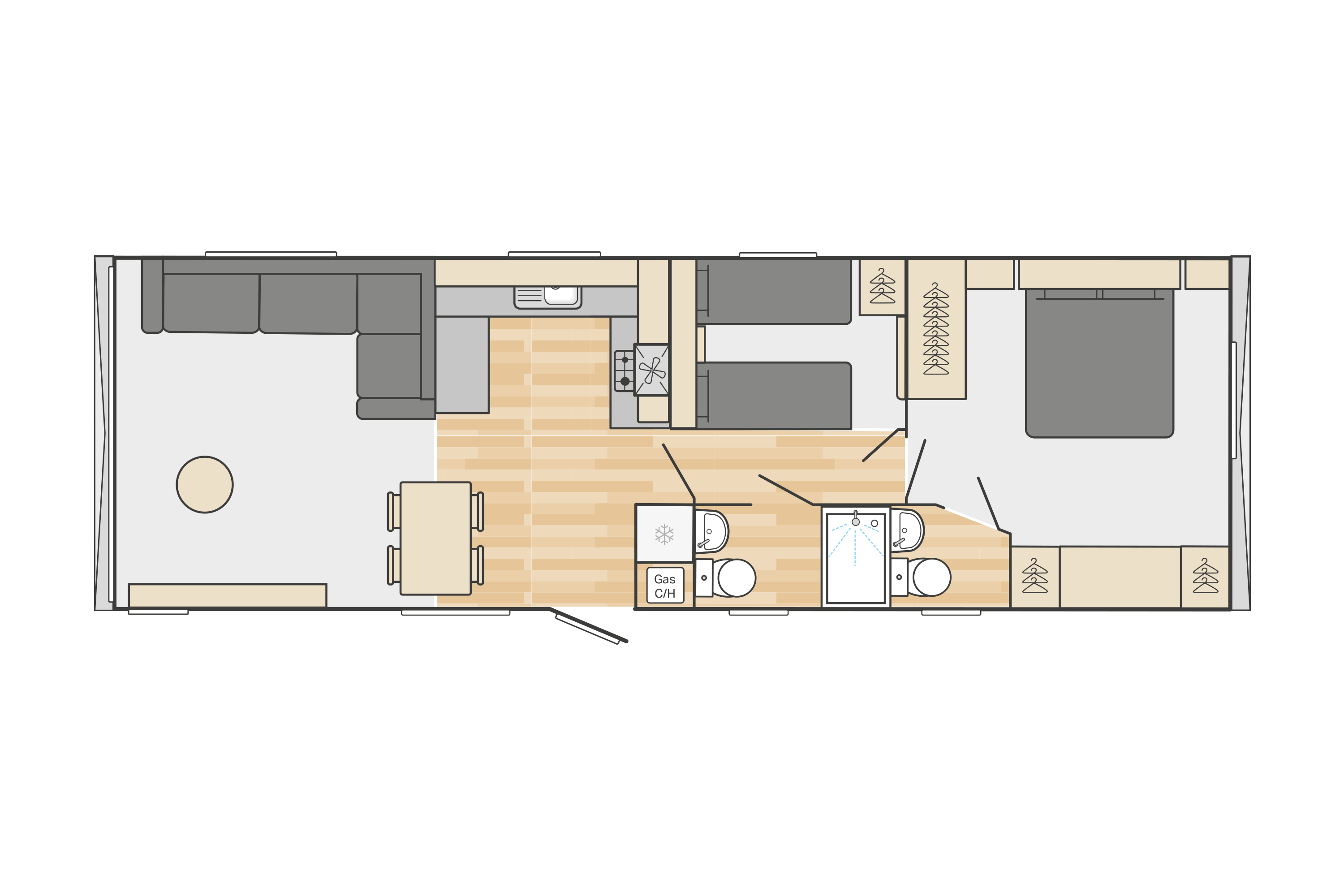 Swift Ardennes Scandi on Rivulet 12 months park Floorplan