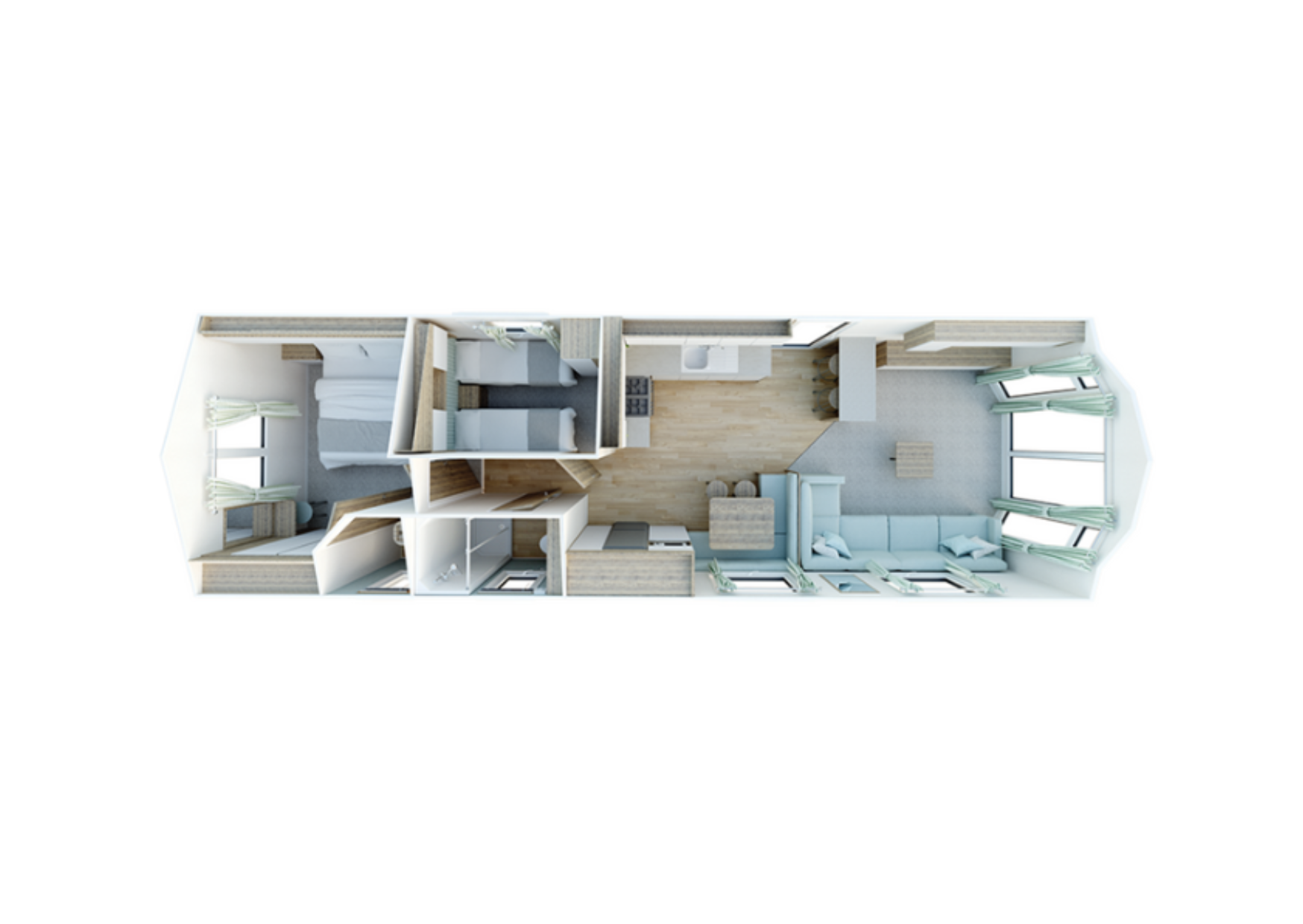 Willerby Brookwood on Rivulet a 12 Month Holiday Park Floorplan