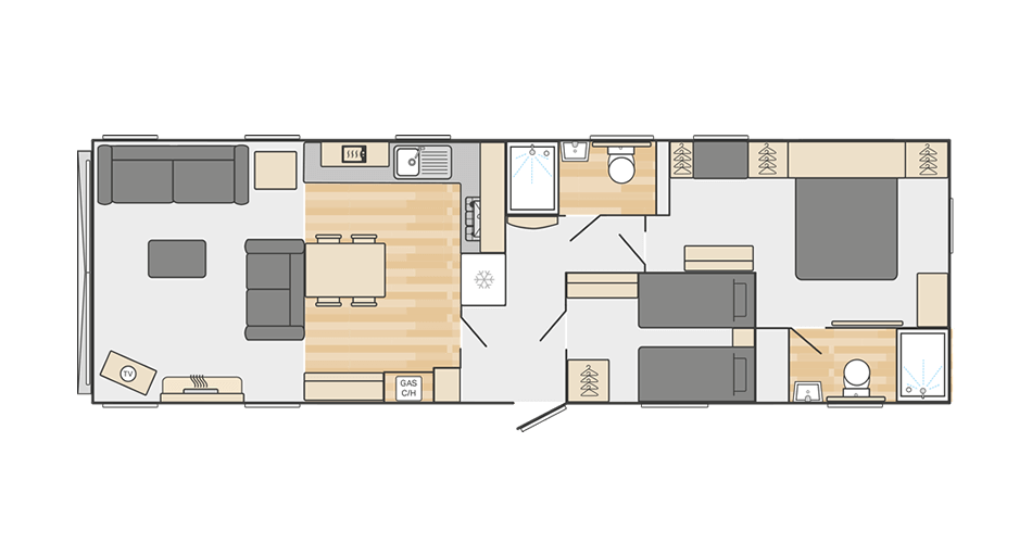 Swift Vendee Lodge Floorplan