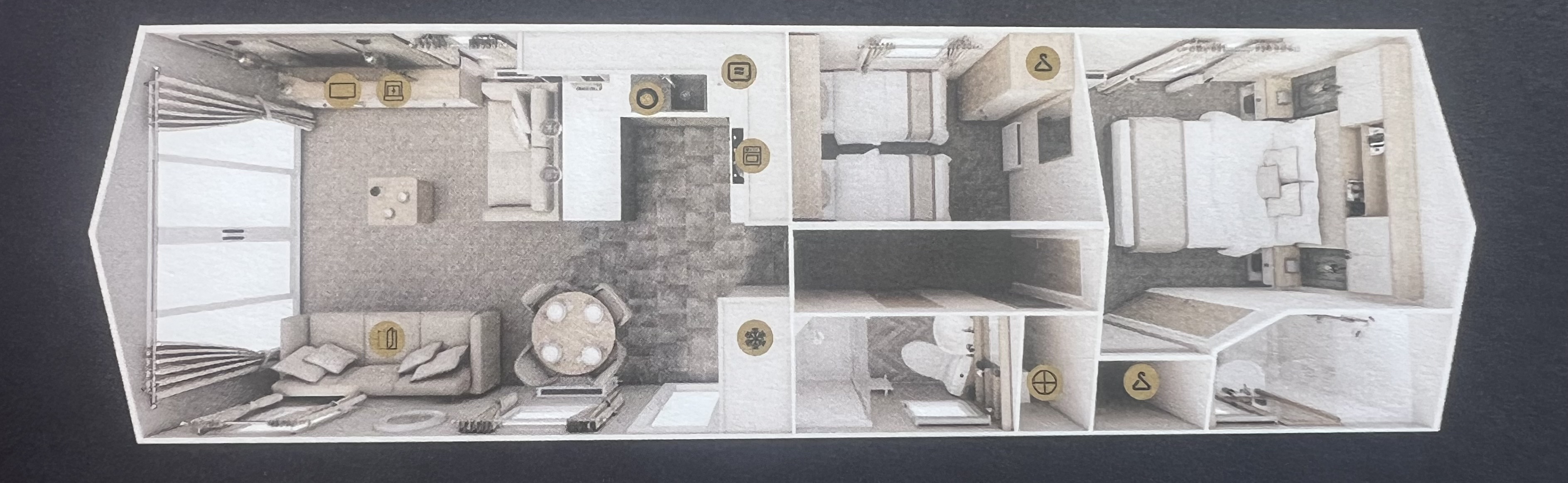 Willerby Salisbury (Ensuite shower room) Floorplan
