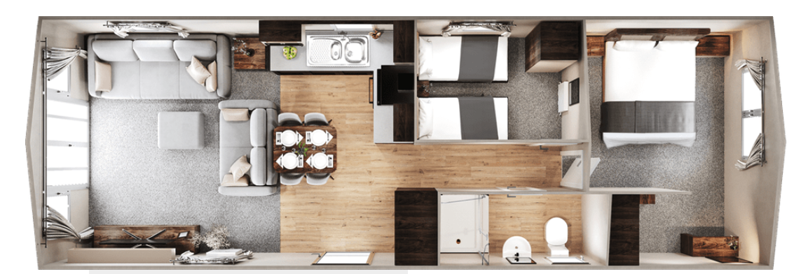 Willerby Malton Special Ensuite Floorplan